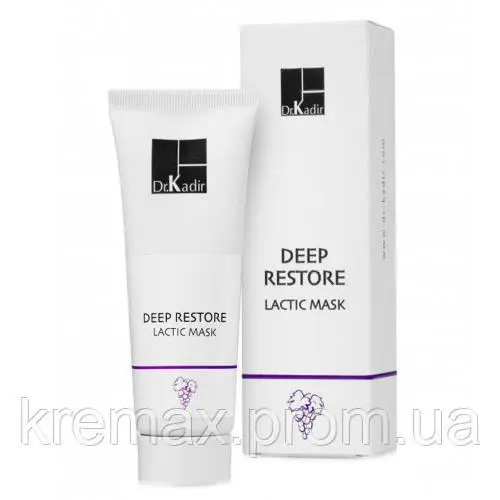 Молочна маска для освітлення і омолодження обличчя Deep Restore Lactic Mask Dr. Kadir, 75 мл