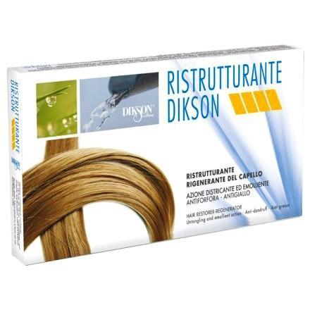 DIKSON RISTRUTTURANTE Ампули для відновлення щільного пористого волосся 12 ампул*12 мл