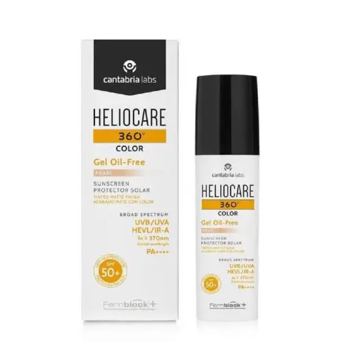 Сонцезахисний гель з тоном на водній основі Cantabria Labs Heliocare 360 Gel Oil Free Pearl  SPF 50,  50 мл
