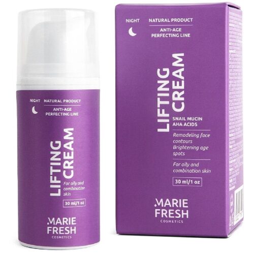 Нічний крем-ліфтинг для жирної та комбінованої шкіри Marie Fresh Cosmetics Anti-age Perfecting Line Lifting Night Cream