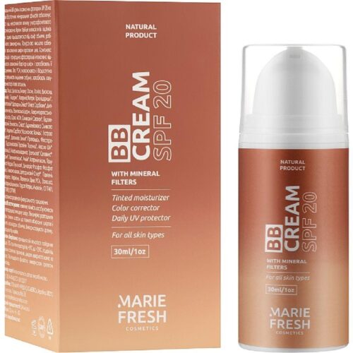 Marie Fresh Cosmetics BB Cream SPF 20 Тонувальний ВВ-крем для обличчя 30мл