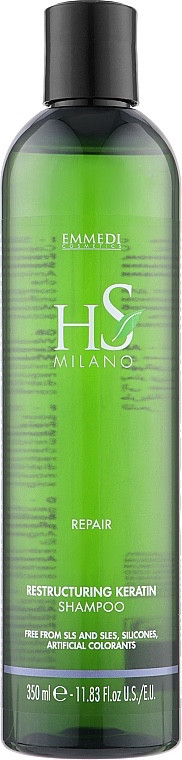 Відновлювальний Шампунь з кератином для ослабленого волосся Dikson Repair HS Milano Restructuring Keratin Shampoo 350 мл