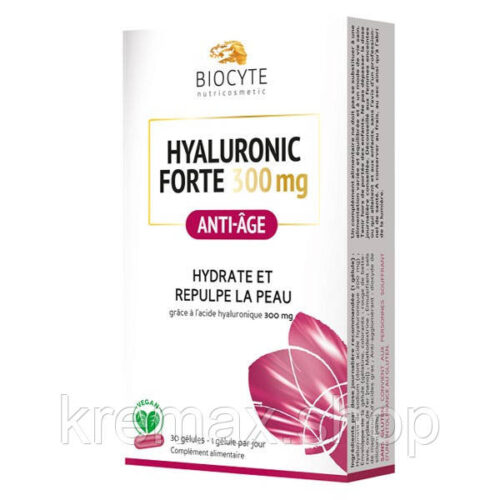 Харчова добавка з гіалуроновою кислотою, 300 мг Biocyte Hyaluronic Forte