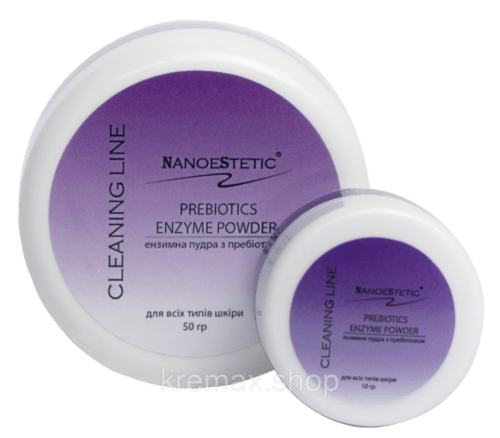 Ензимна пілінг-пудра для обличчя з пребіотиком Prebiotics Enzyme Powder Nanoestetic 50 грам 
