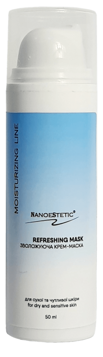 Крем-Маска Зволожувальна для сухої чутливої шкіри Refreshing Cream-Mask Dry and Sensetive Skin NanoeStetic 50 мл