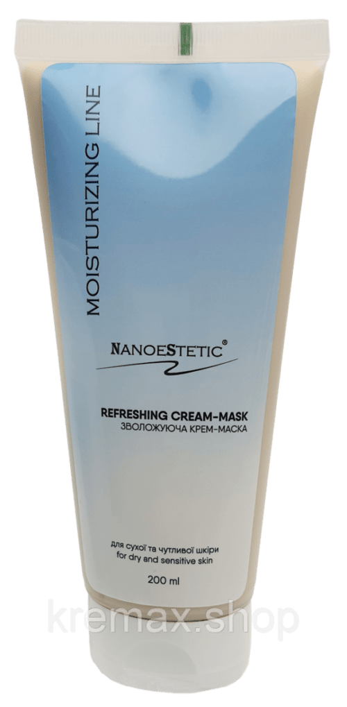 Крем-Маска Зволожувальна для сухої чутливої шкіри Refreshing Cream-Mask Dry and Sensetive Skin NanoeStetic 200 мл