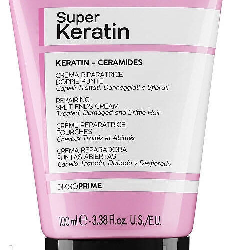 Крем для волосся з кератином проти посічених кінчиків Super Keratin Cream Dikson 100 мл