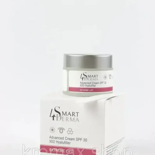 Крем дневной омолаживающий для лица SPF 30 Advanced Cream SPF 30 X50 Hyulufiller Smart4Derma 50 мл