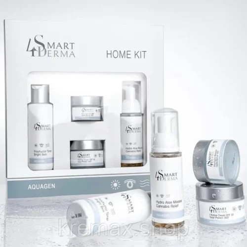 Набор для увлажнения лица всех типов кожи Гидроквартет Aquagen Home Kit Smart4Derma 4 позиции