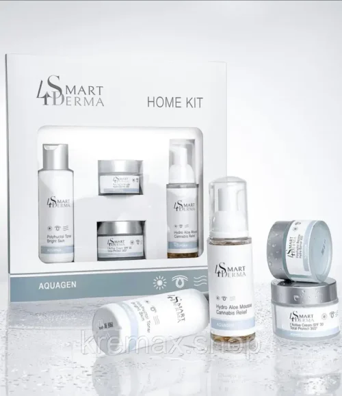 Набор для увлажнения лица всех типов кожи Гидроквартет Aquagen Home Kit Smart4Derma 4 позиции