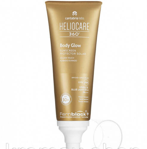 Сяючий сонцезахисний крем-гель для тіла Heliocare 360 Body Glow SPF50 Cantabria labs, 100 мл