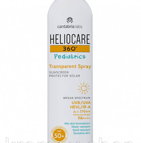 Дитячий сонцезахисний спрей Heliocare 360º Pediatrics Transparent Spray SPF 50+ Cantabria Labs, 200 мл