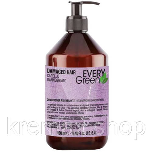 Кондиционер восстанавливающий для волос Damaged Hair Conditioner Every Green Dikson 500 мл